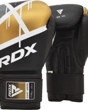 כפפות אגרוף F7 של חברת RDX - זהב שחור
